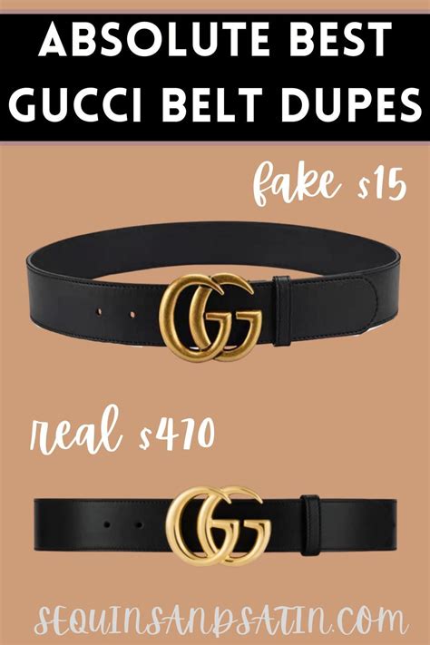 Gucci designer belt dupe